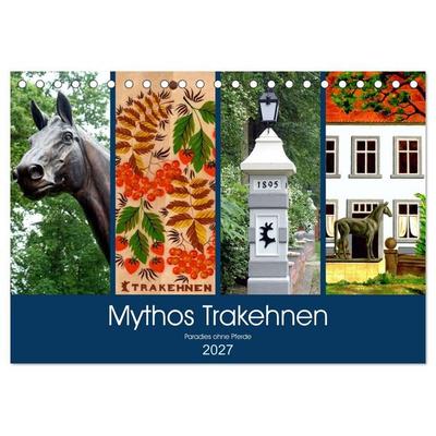 Mythos Trakehnen - Paradies ohne Pferde (Tischkalender 2027 DIN A5 quer), CALVENDO Monatskalender