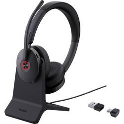 Yealink BH 74 UC On Ear Headset Bluetooth® Schwarz Noise Cancelling Mikrofon-Stummschaltung Telefon 1208684