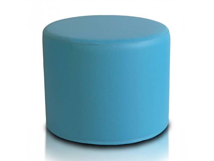 Pouf Tabouret Roller Pouf Tabouret en Simili-Cuir Ultra léger Housse amovible Turquoise E20. Ecopuf