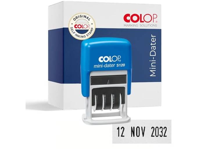 Colop 1452000200 Datumstempel MiniDater S 120 19 x 4 mm kussen zwart