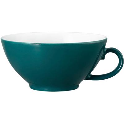 Tasse SELTMANN WEIDEN "Life Fashion", blau (trendy petrol, weiß), B:8,9cm H:4,3cm Ø:10,2cm, Porzellan, Trinkgefäße, Tasse, Teeobertasse 0,14 l