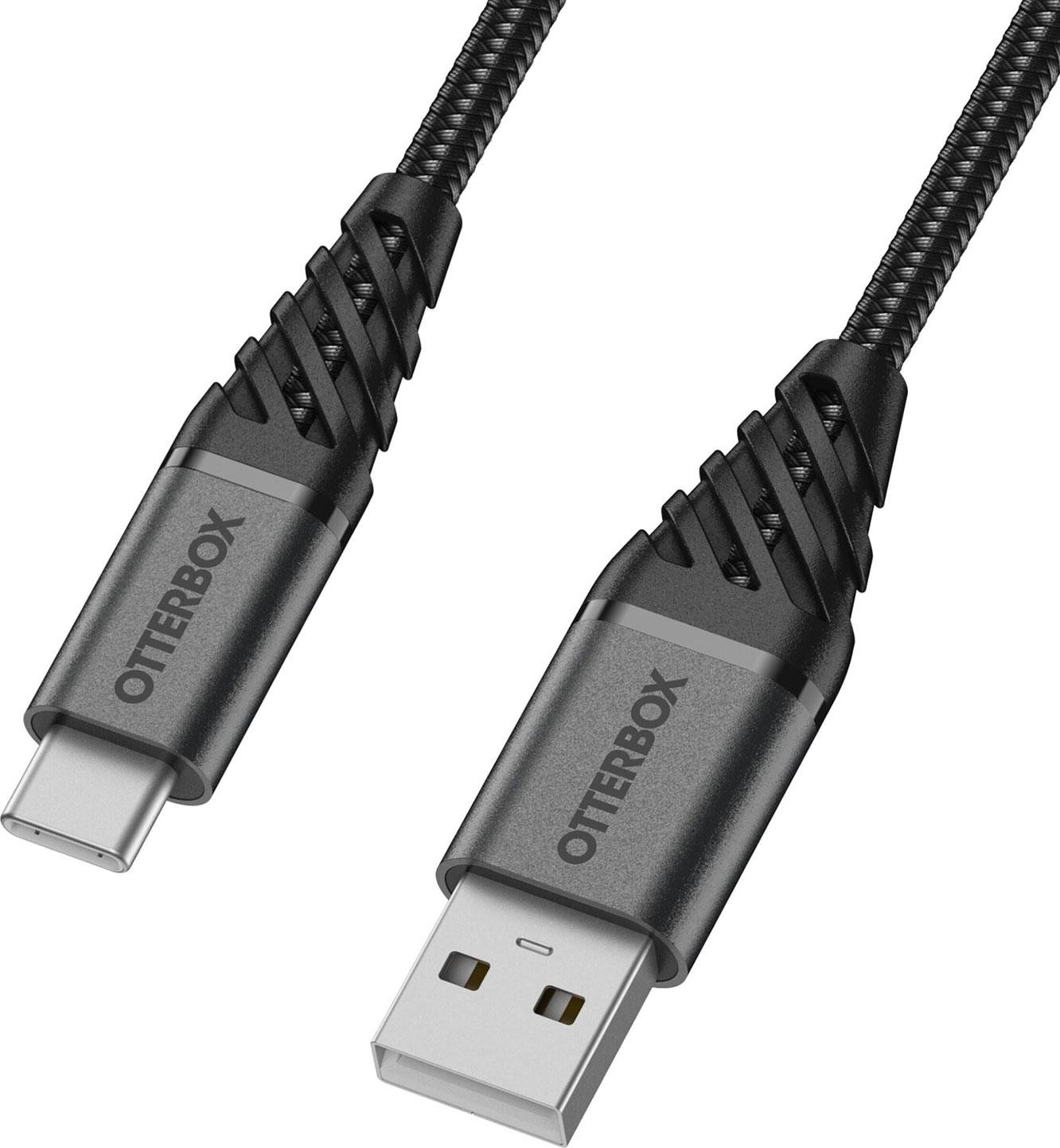 OtterBox Premium USB-A naar USB-C kabel, 2 meter - zwart