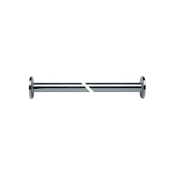 Brausevorhangstange mit Rosetten Baukastensystem, 1200mm, verchromt