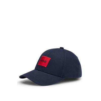Baseball Cap HUGO "Men-X 581-RL", Herren, blau (dunkelblau), Twill, Baumwolle, Caps, mit Markenlogo