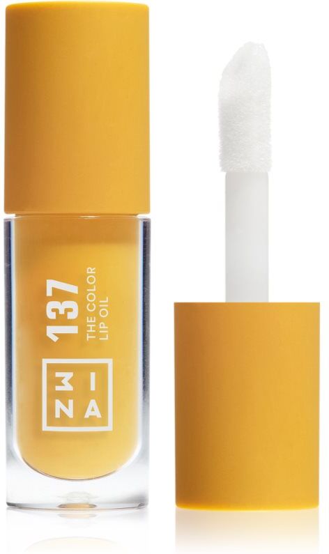 3INA The Color Lip Oil moisturising oil for lips shade 137 - Bright honey yellow, sheer 4 ml