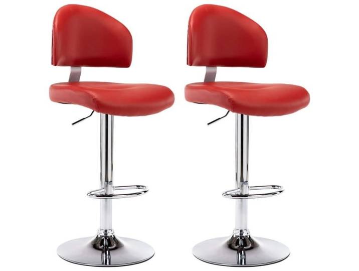 Tabourets de bar 2 pcs Rouge bordeaux Similicuir