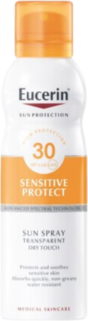 Eucerin Sun Sensitive Protect Spray Transparente Toque Seco FPS30 200ml