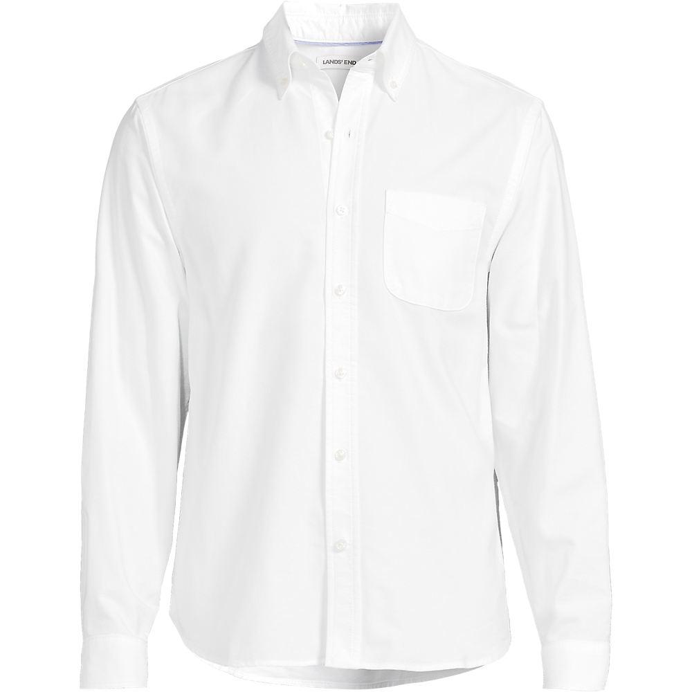 Oxfordhemd Sail Rigger für Herren in Tall-Größe, Herren, size: tall, Weiß, Baumwolle, by Lands' End