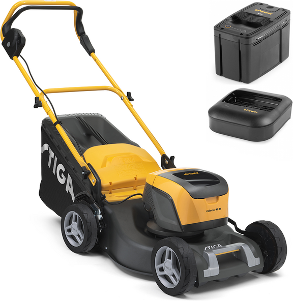 Stiga Collector 48 AE Kit - Tagliaerba a batteria - 48V/4Ah - Taglio 46 cm
