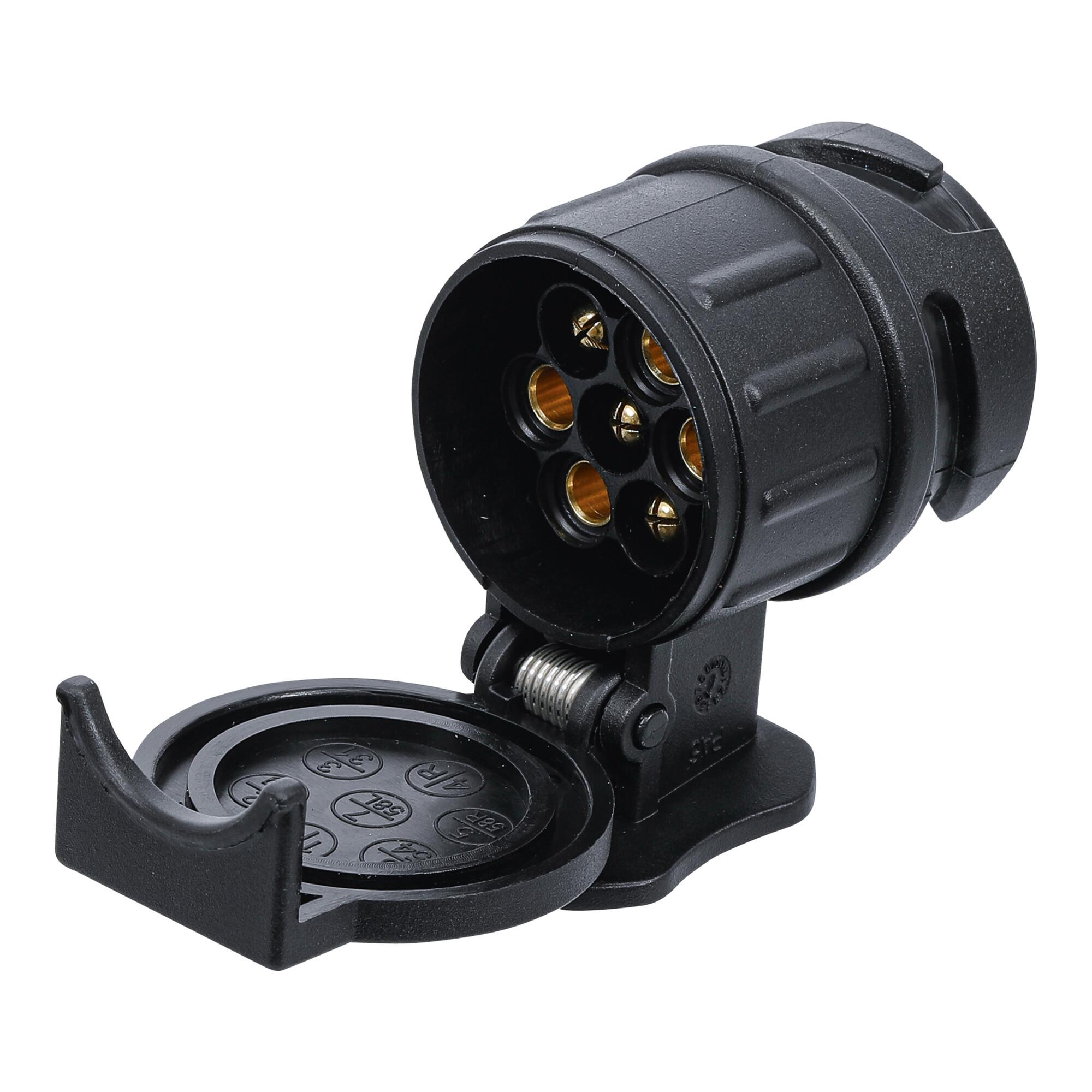 BGS DIY Adapter für Anhängerstecker aus Kunststoff mit Anschluss von 13-polig auf 7-polig, für Anhängerbeleuchtung (80754)