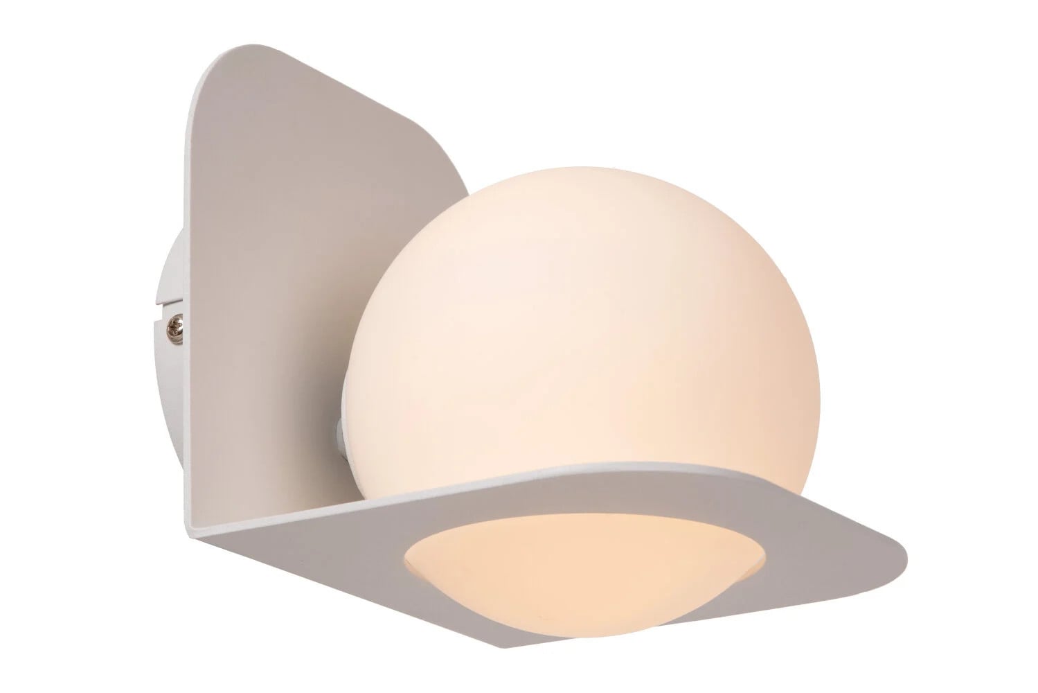 Lucide Davy Design Wandlamp voor Badkamer - Wit - IP44 - G9
