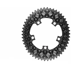 ABSOLUTE BLACK Kettenblatt Road oval 2-fach LK 110 5 Loch | schwarz au