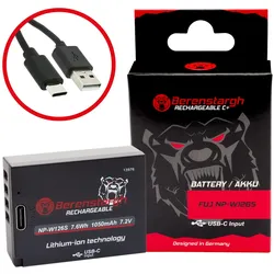 Berenstargh Akku mit USB-C für Fujifilm Kameras