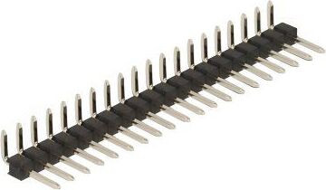 Delock Desetpins connector, enkele rij, rechte hoek, zwart, 5 stuks