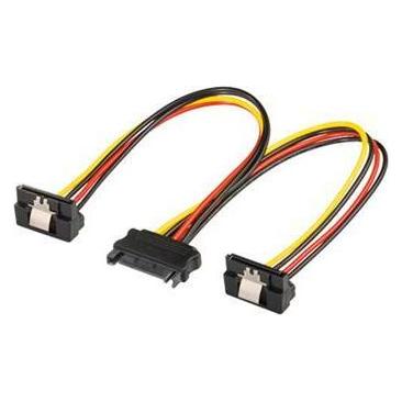 PremiumCord Power Splitter for HDD SATA - 2x SATA bent 90° (20 cm, SATA) (46365660)