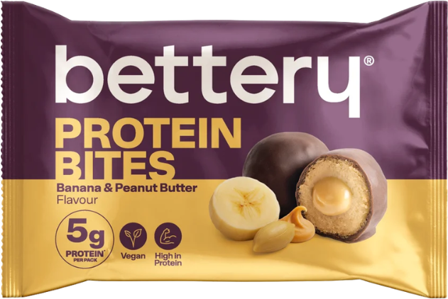 Bettery Bolinhas Proteicas Banana e Manteiga de Amendoim 18x30g