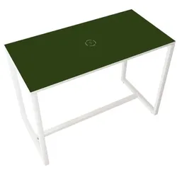 easyDesk Stehtisch für Besprechungen grün, 114x110x75 cm