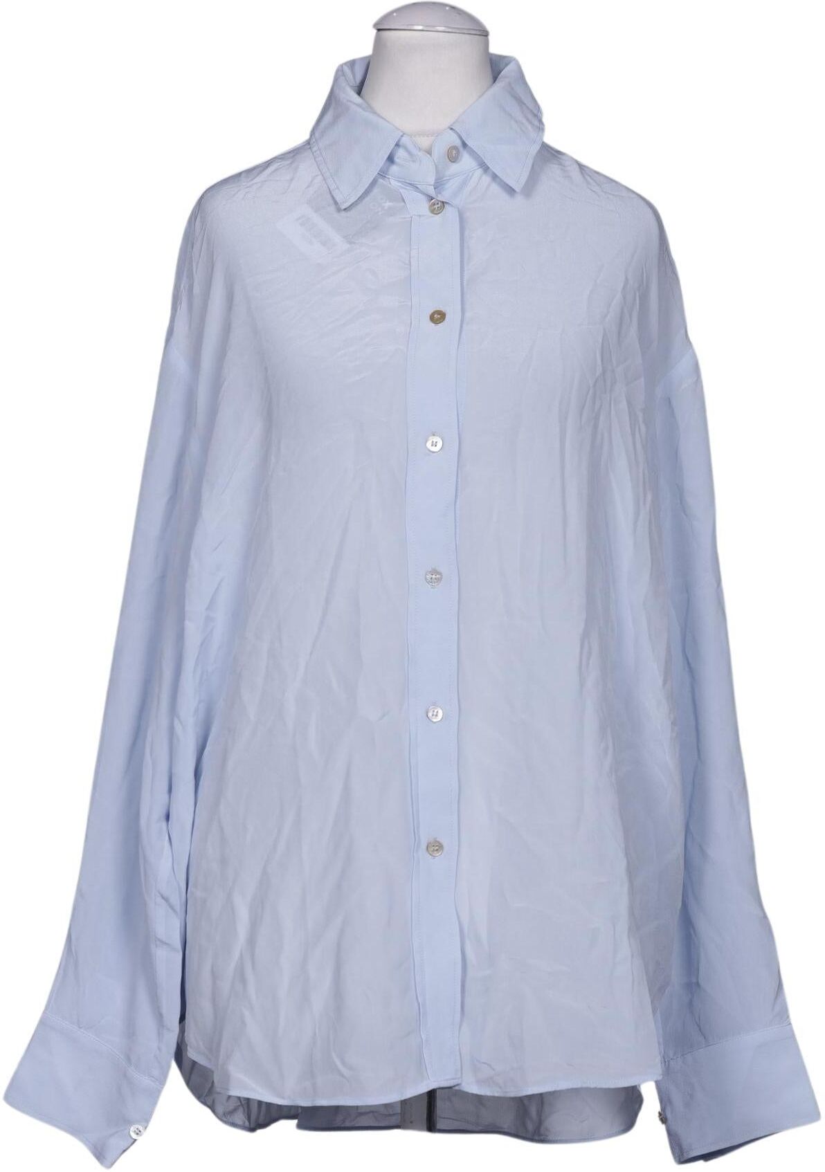 & Other Stories Damen Bluse, Hellblau, Gr. XS, Seide - Second Hand