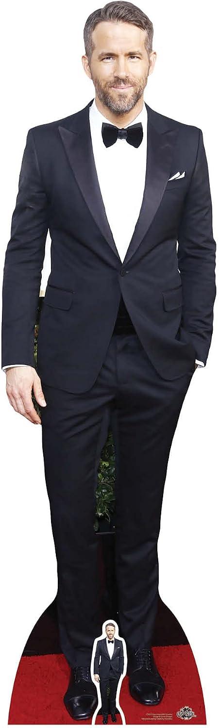 STAR CUTOUTS Ltd Celebrity-Aufsteller Ryan Reynolds, mehrfarbig, 188 x 55 x 188 cm