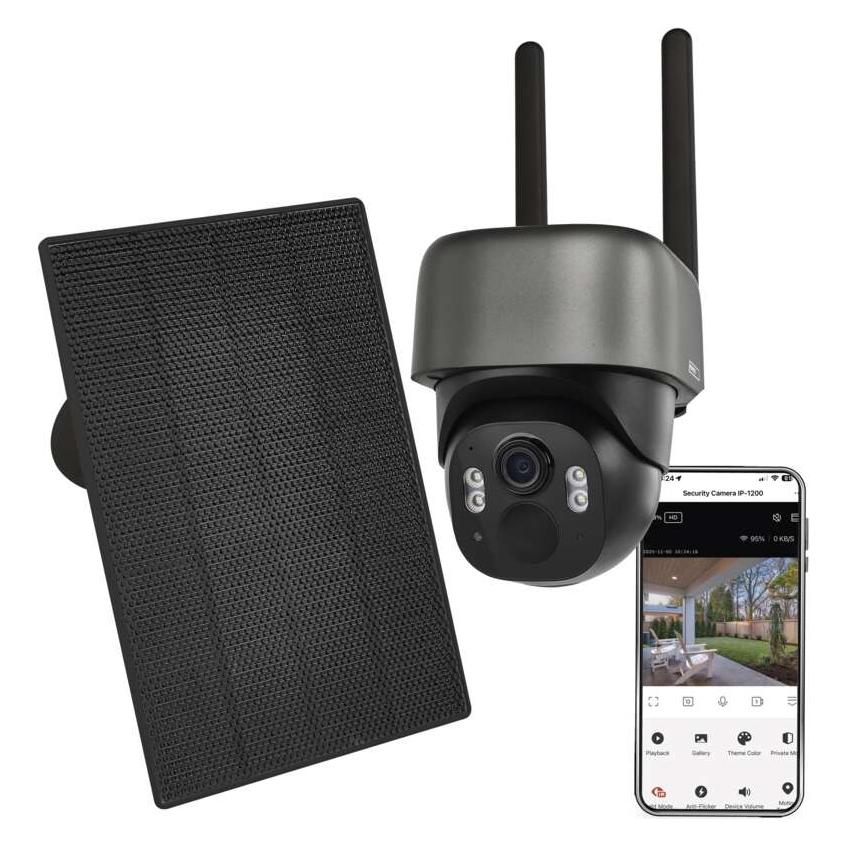 Emos IP-Kamera GoSmart IP-1200G WASP Solarpanel Akku H4167 (2880 x 1620 Pixels) (77912634)