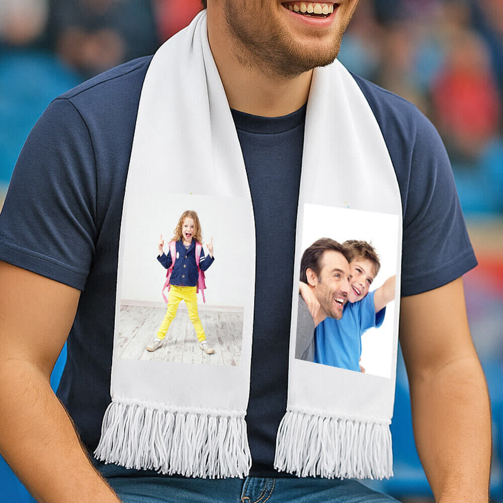 Ocadeau Écharpe blanc personnalisée