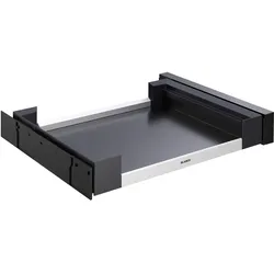 Blanco Flat Drawer 60 Schwenktür Kunststoff, Aluminium, Stahlblech schwarzgrau 60er Unterschrank, Abfalleimer, Schwarz, Grau