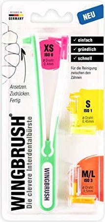 Wingbrush Starter-Set Halter m.3 Bürsten 1 St Zahnbürste