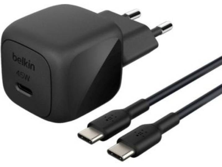Belkin - Chargeur 45w Usb Charge Rapide & Cable 1m Noir