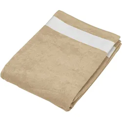 Kariban Velours Strandtuch K118 beige/white one size
