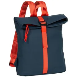 Tim - Los Angeles Rolltop Mini Rucksack navy/rot