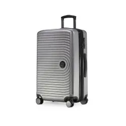 MITTE - Mittelgroßer Koffer Hartschale Silber matt, TSA, 68 cm, 88 Liter