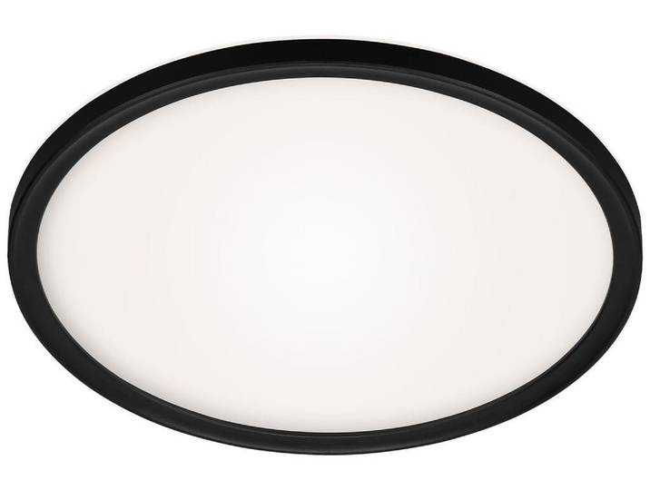 LED Bad-Deckenleuchte, schwarz, LED/22W