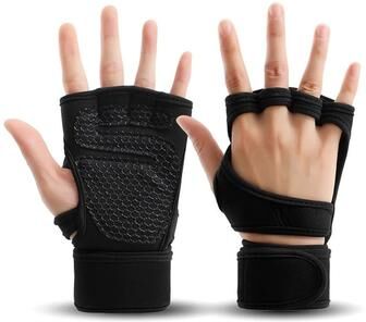Inspire Select Training Sport Gloves For Men & Women Workout Fitness Weightlifting Gym Gloves With Wrist & Palm Protection black l