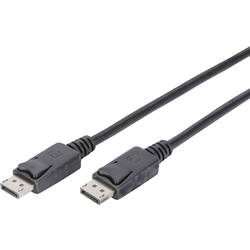 Digitus DisplayPort Anschlusskabel DisplayPort Stecker, DisplayPort Stecker 2.00 m Schwarz DB-340100-020-S Rund, doppelt geschirmt DisplayPort-Kabel