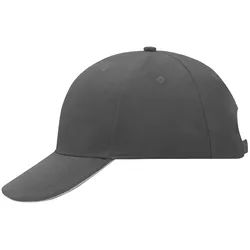 Basecap "MB024" 6-Panel-Sandwich - graphite