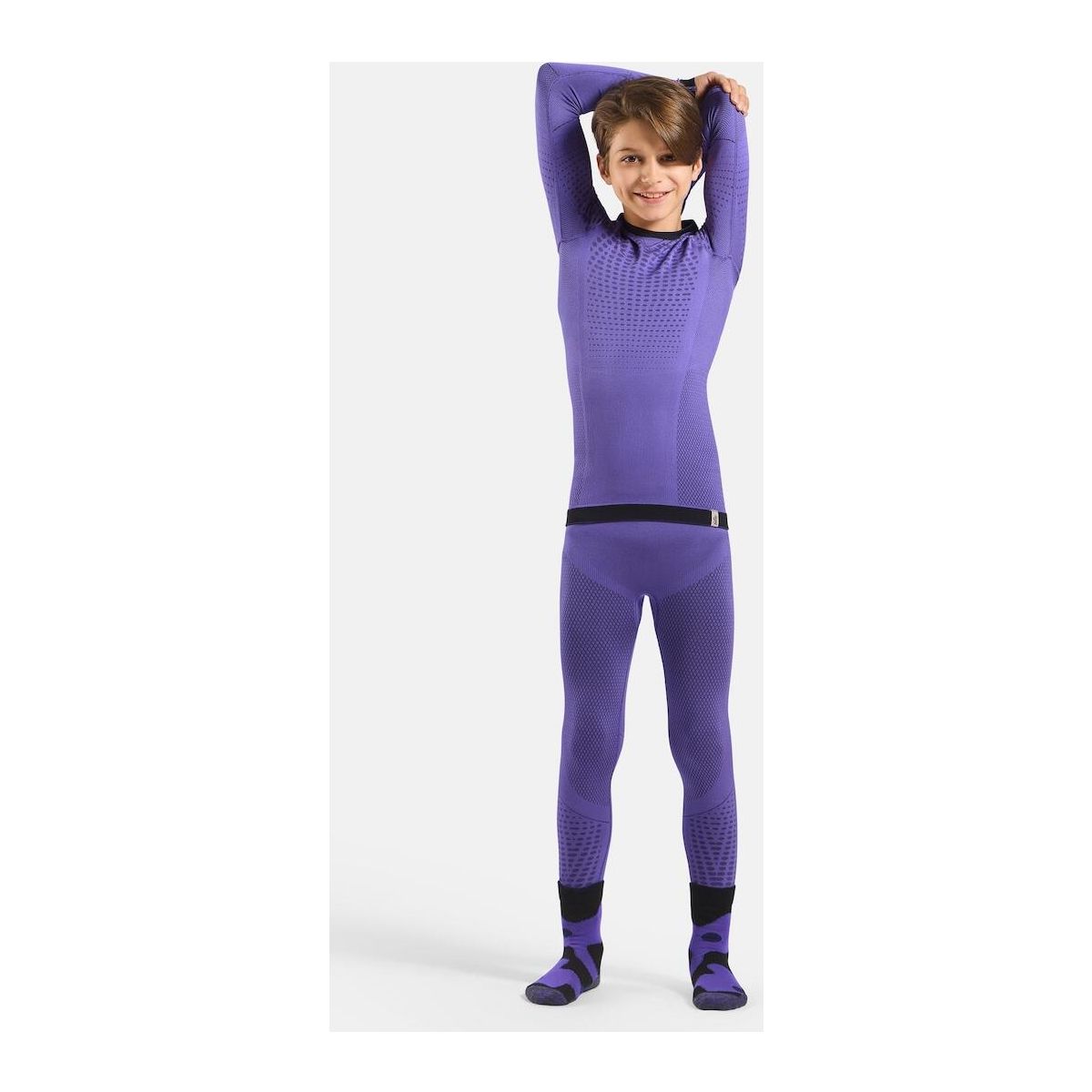 Odlo The Performance Warm Kids' Base Layer Bottoms afterparty - black (21127) 140 183159-21127-140