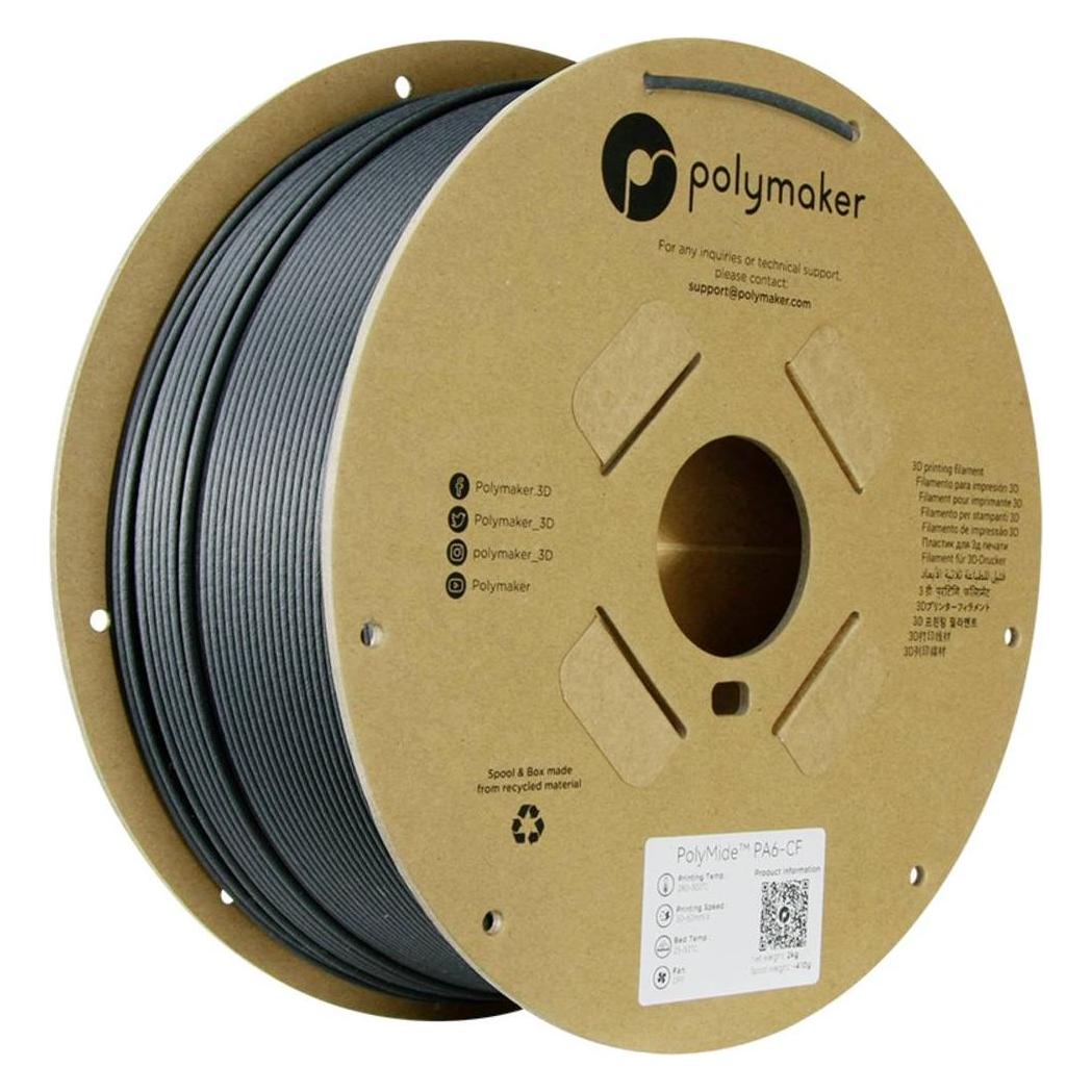 Polymaker PolyMide PA6-CF Schwarz 2,85 mm 2.000 g (2000 g, 2.85 mm) (PG03004)