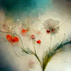 Glasbild (BHT 30x30x1,30 cm) - BHT 30x30x1,30 cm