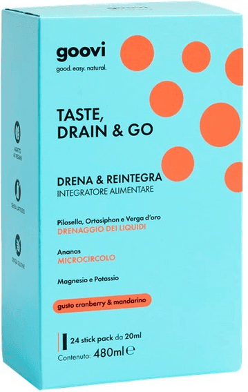Goovi Integratore Drenante Cranberry&Mandarino 24 Stick