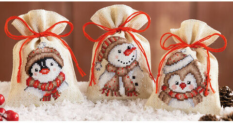 Geschenksäckchen "Winterfiguren"