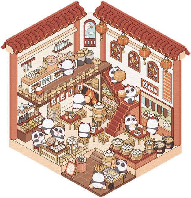 Sticker Chapitre Boutique Baozi - Kawaii