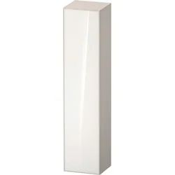Duravit Zencha Hochschrank, 400x360x1760 mm, eine Tür, Anschlag links, ZE1352L64830000, Farbe: Front: Weiss (Glas)/Korpus: Taupe supermatt