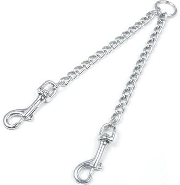 Uplifted Goods Heavy Duty Stainless Steel Double Dog Coupler silver s