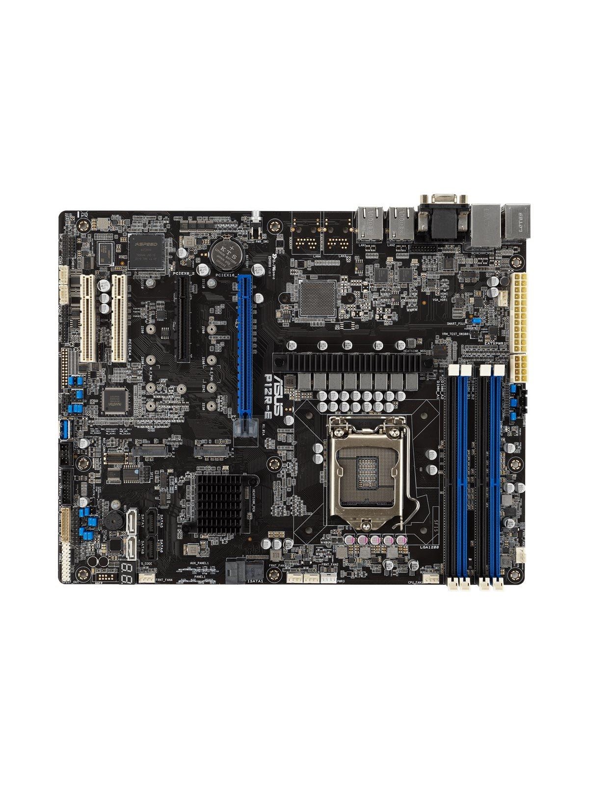 ASUS P12R-E Mainboard - Intel C256 - Intel LGA1200 - DDR4 RAM - ATX