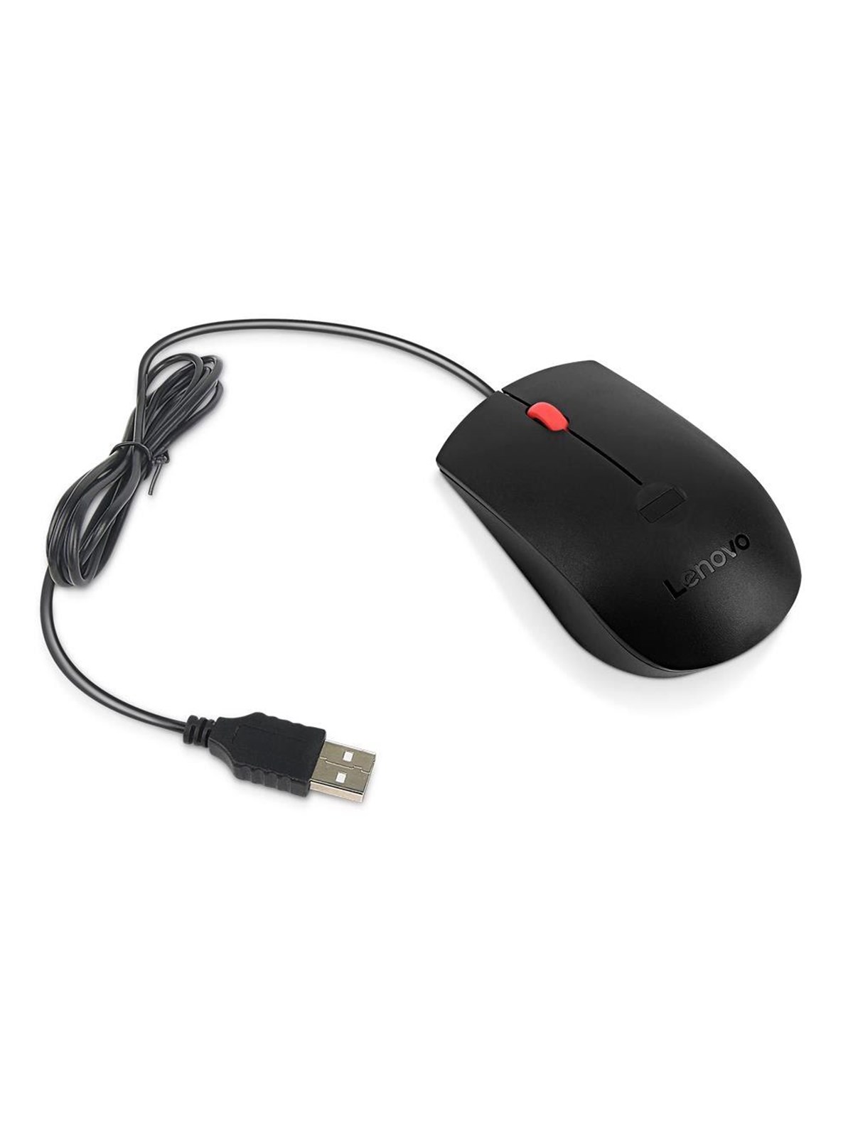 Lenovo - mouse - USB-A - black - Maus (Schwarz)