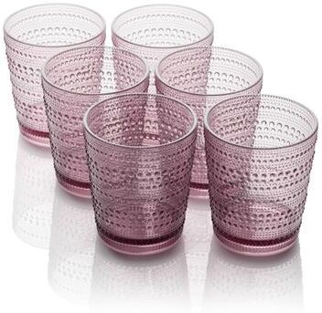 "Certified International Santa Fe Set of 6 Acrylic DOF Glass 16 oz - 3.75""W x 3.75""D x 4.38""H"