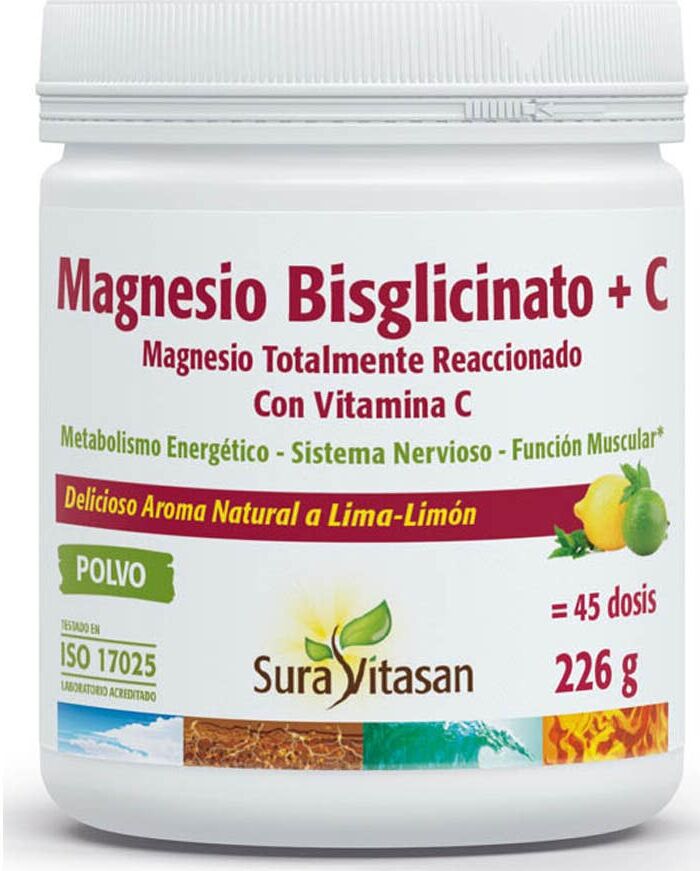 Sura Vitasan Magnesio Bisglicinato + Vitamina C 226 g