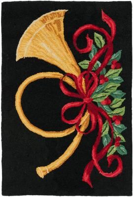 SAFAVIEH Holiday Hand-hooked Vintage Poster Mireia Wool Rug