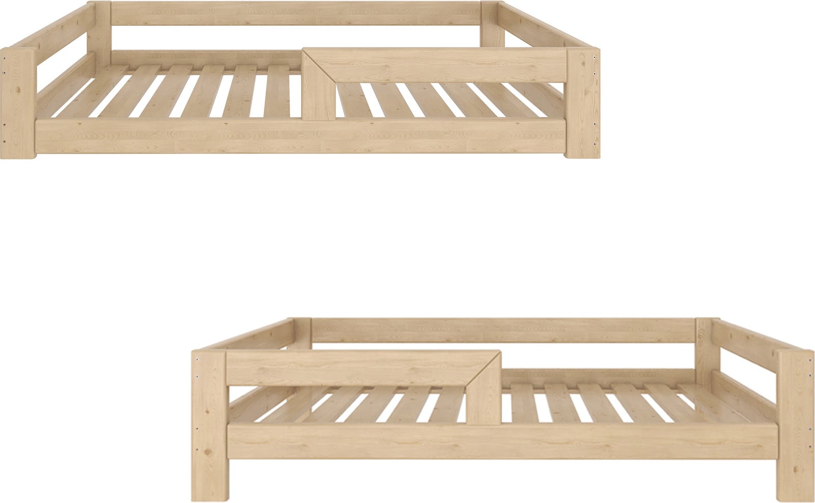 Need Sleep Montessori kinderbed van massief hout, ombouwbaar, 90 x 190 cm