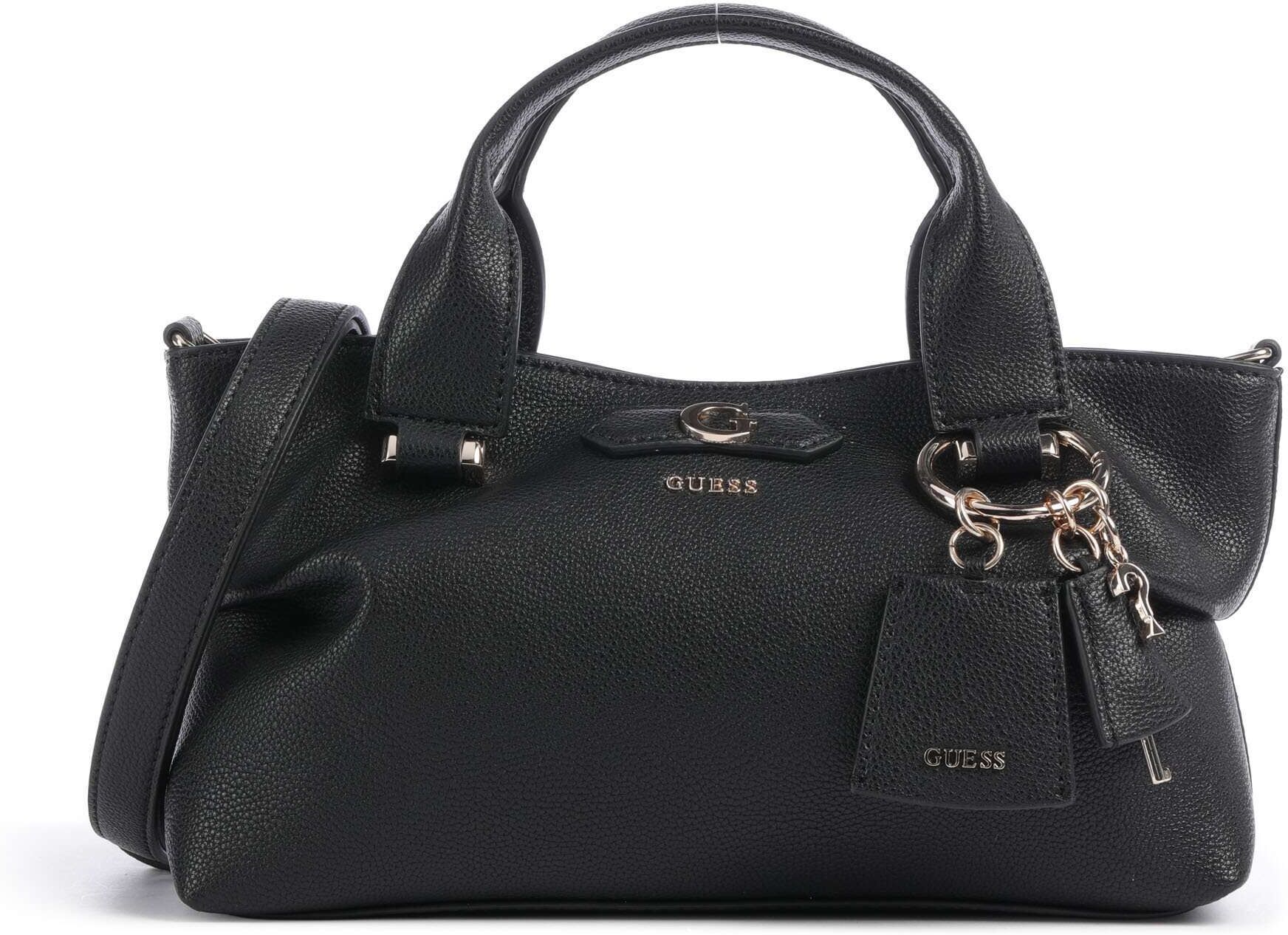 Guess Suzy Mini Handtasche aus Leder, schwarz